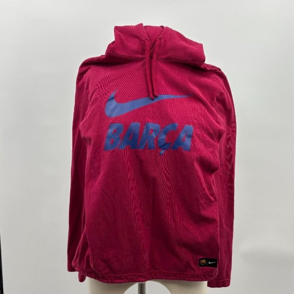 Nike FC Barcelona “BARÇA” Hoodie – Size S – Red/Blue